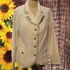 L33 Collection Size M/L White Blazer